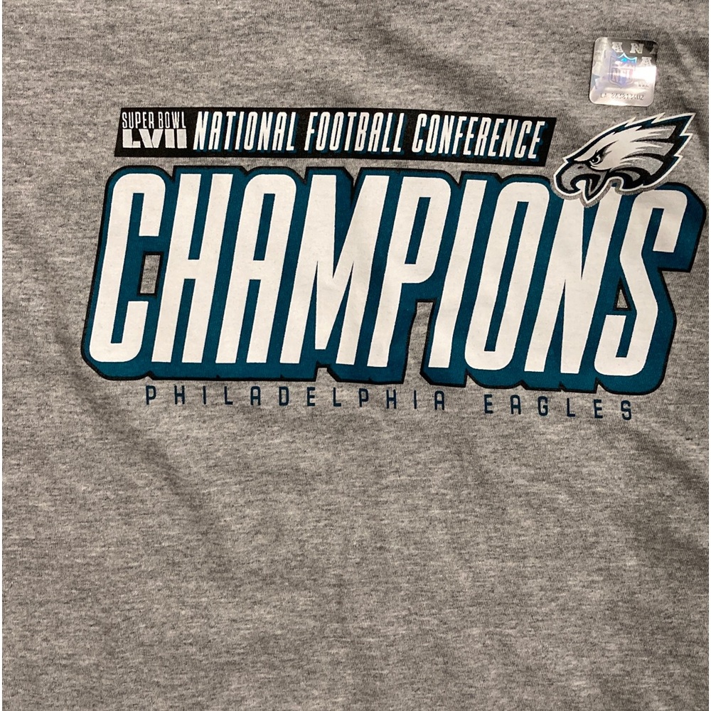 NWOT NFC Champions Eagles Teeshirt XLarge - Picture 3 of 6